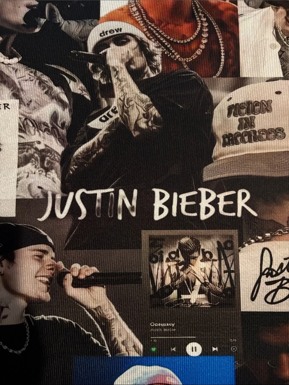 Justin Bieber Collage Area Rug Floor Mat Music Fan Decor